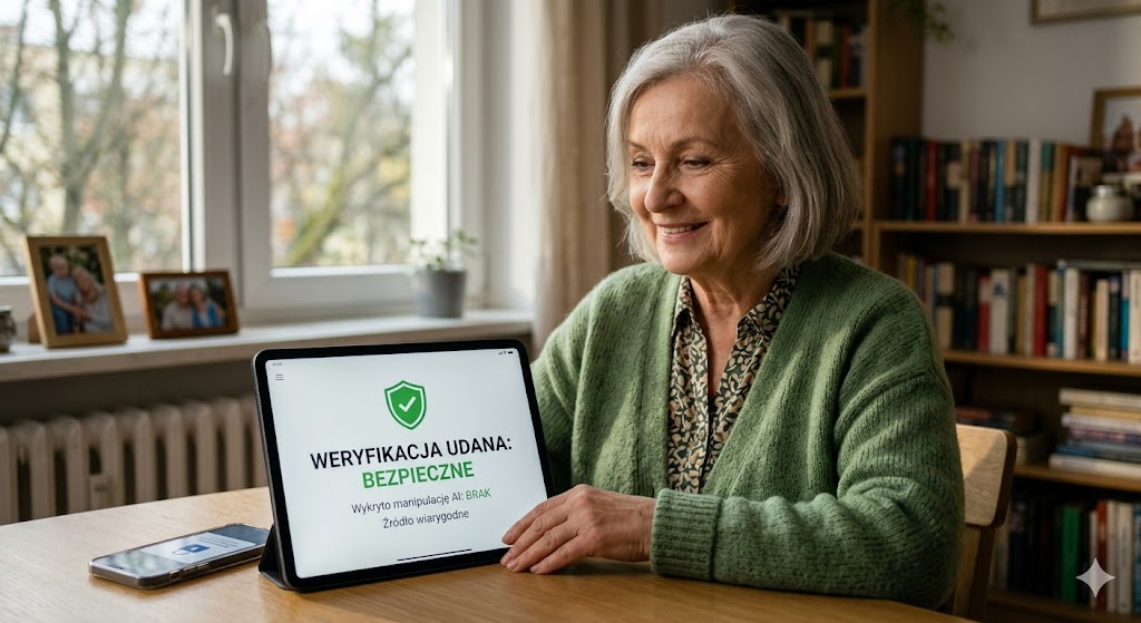 Bezpieczny Senior w erze AI – Jak odróżnić prawdę od cyfrowej manipulacji? Bezpieczna